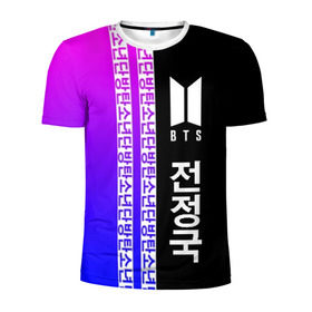 Мужская футболка 3D спортивная с принтом BTS (Jeon Jungkook) в Белгороде, 100% полиэстер с улучшенными характеристиками | приталенный силуэт, круглая горловина, широкие плечи, сужается к линии бедра | bts | k pop | pop | бтс | к поп | любовь | поп