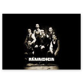 Поздравительная открытка с принтом Rammstein в Белгороде, 100% бумага | плотность бумаги 280 г/м2, матовая, на обратной стороне линовка и место для марки
 | lindemann | rammstain | rammstein | rammstein 2019 | ramstein | группы | метал | музыка | рок | тилль линдеманн
