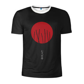 Мужская футболка 3D спортивная с принтом Seven Samurai в Белгороде, 100% полиэстер с улучшенными характеристиками | приталенный силуэт, круглая горловина, широкие плечи, сужается к линии бедра | 7 | anime | japan | ninja | samurai | senpai | аниме | катана | кровь | кун | меч | ниндзя | ониме | сакура | самураи | самурай | семпай | сенпай | сенсей | тян | япония