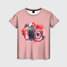 Женская футболка 3D с принтом Я Фотограф в Белгороде, 100% полиэфир ( синтетическое хлопкоподобное полотно) | прямой крой, круглый вырез горловины, длина до линии бедер | для | линза | объектив | съемка | тушка | фотик | фотоапарат | фотограф