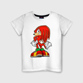 Детская футболка хлопок с принтом Sonic (13) в Белгороде, 100% хлопок | круглый вырез горловины, полуприлегающий силуэт, длина до линии бедер | sega | shadow | sonic | sonic x | x | ежик | игра | наклз | сега | скорость | соник | тейлз | тэйлз | шедоу