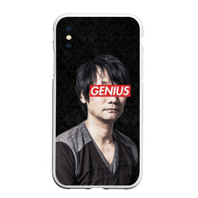 Чехол для iPhone XS Max матовый с принтом Kojima GENIUS в Белгороде, Силикон | Область печати: задняя сторона чехла, без боковых панелей | death stranding | gamedev | genius | hideo | hideo kojima | hikka | kodjima | kojima | kojima productions | sempai | senpai | гений | кодзима | семпай | сенпай | хидео | хидео кодзима