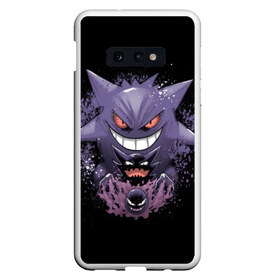 Чехол для Samsung S10E с принтом Pokemon Gengar Rubber в Белгороде, Силикон | Область печати: задняя сторона чехла, без боковых панелей | battle | drawing | entei | go | legendary | lugia | metagross | nintendo | pikachu | pokemon | raikou | squirtle | zapdos | брок | бульбазавр | мисти | монстр | пикачу | покемон | эш