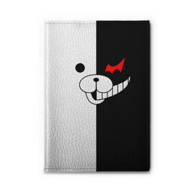 Обложка для автодокументов с принтом MONOKUMA (КАПЮШОН) | МОНОКУМА в Белгороде, натуральная кожа |  размер 19,9*13 см; внутри 4 больших “конверта” для документов и один маленький отдел — туда идеально встанут права | Тематика изображения на принте: anime | bear | black  white | danganronpa | kurokuma | monodam | monokuma | monomi | monotaro | pink | rabbit | school | shirokuma | аниме | главарь | мoноми | монокума | черно белый | школа