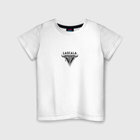 Детская футболка хлопок с принтом lascala 2 в Белгороде, 100% хлопок | круглый вырез горловины, полуприлегающий силуэт, длина до линии бедер | Тематика изображения на принте: lascala