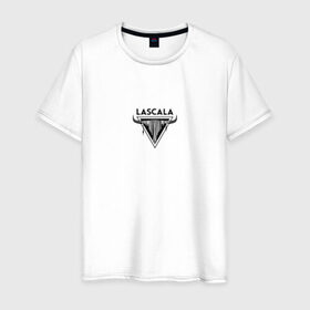 Мужская футболка хлопок с принтом lascala 2 в Белгороде, 100% хлопок | прямой крой, круглый вырез горловины, длина до линии бедер, слегка спущенное плечо. | lascala