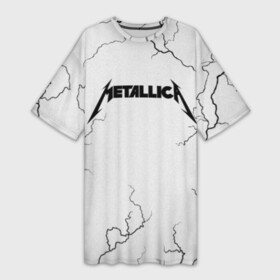 Платье-футболка 3D с принтом METALLICA в Белгороде,  |  | matters metallica | music | nothing else | rock | trash metal | группа | музыка | музыканты | рок | трэш металл