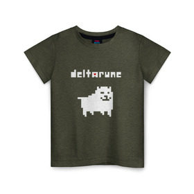 Детская футболка хлопок с принтом DELTARUNE в Белгороде, 100% хлопок | круглый вырез горловины, полуприлегающий силуэт, длина до линии бедер | delta r | delta rune | deltarune | deltarune 2 | deltarune сердце | дельта | дельта руна | дельтаран.