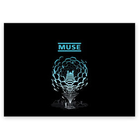 Поздравительная открытка с принтом Muse в Белгороде, 100% бумага | плотность бумаги 280 г/м2, матовая, на обратной стороне линовка и место для марки
 | alternative | british | men | muse | music | progressive | rock | rock band | space rock | symphonic | three | trio | uk | альтернативный | британская | великобритания | до | крис уолстенхолм | мужчины | муза | музыка | мэттью беллами
