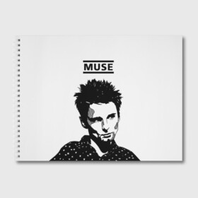 Альбом для рисования с принтом Muse в Белгороде, 100% бумага
 | матовая бумага, плотность 200 мг. | alternative | british | men | muse | music | progressive | rock | rock band | space rock | symphonic | three | trio | uk | альтернативный | британская | великобритания | до | крис уолстенхолм | мужчины | муза | музыка | мэттью беллами
