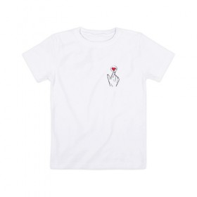 Детская футболка хлопок с принтом Лайк в Белгороде, 100% хлопок | круглый вырез горловины, полуприлегающий силуэт, длина до линии бедер | для двоих | жена | молодожены | муж | парные | свадьба