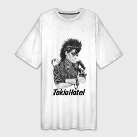 Платье-футболка 3D с принтом Tokio Hotel в Белгороде,  |  | hotel | island | tokio | tokio hotel | альтернативный | билл каулитц | георг листинг | группа | густав шефер | отель | пауэр | поп | рок | синти | синтипоп | токийский | токио | том каулитц | хотель