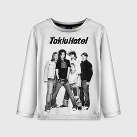 Детский лонгслив 3D с принтом Tokio Hotel в Белгороде, 100% полиэстер | длинные рукава, круглый вырез горловины, полуприлегающий силуэт
 | alternative rock | band | bill kaulitz | boys | german | hotel | music | pop rock | powerpop | synthpop | tokyo | tom ka | альтернативный рок | билл каулитц | георг листинг | группа | густав шефер | мальчики | музыка | немецкая | отель | пауэр поп