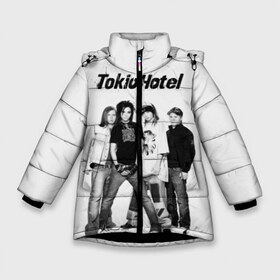 Зимняя куртка для девочек 3D с принтом Tokio Hotel в Белгороде, ткань верха — 100% полиэстер; подклад — 100% полиэстер, утеплитель — 100% полиэстер. | длина ниже бедра, удлиненная спинка, воротник стойка и отстегивающийся капюшон. Есть боковые карманы с листочкой на кнопках, утяжки по низу изделия и внутренний карман на молнии. 

Предусмотрены светоотражающий принт на спинке, радужный светоотражающий элемент на пуллере молнии и на резинке для утяжки. | alternative rock | band | bill kaulitz | boys | german | hotel | music | pop rock | powerpop | synthpop | tokyo | tom ka | альтернативный рок | билл каулитц | георг листинг | группа | густав шефер | мальчики | музыка | немецкая | отель | пауэр поп