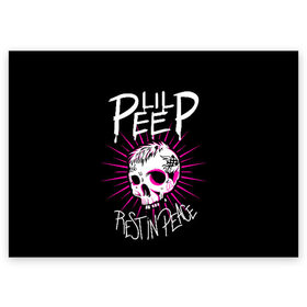Поздравительная открытка с принтом Lil Peep в Белгороде, 100% бумага | плотность бумаги 280 г/м2, матовая, на обратной стороне линовка и место для марки
 | crybaby | gustav elijah ahr | hellboy | lil peep | lilpeep | peep | rap | густав элайджа ар | лил пип | рэп | хип хоп | эмо рэп