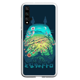 Чехол для Honor 20 с принтом Totoro в Белгороде, Силикон | Область печати: задняя сторона чехла, без боковых панелей | anime | forest | meme | my neighbor | protectors | tokyo | totoro | аниме | гибли | иероглиф | манга | миядзаки | мой сосед | стиль | тоторо | фентези | хаяо | япония