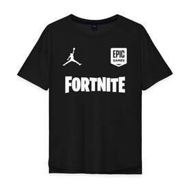 Мужская футболка хлопок Oversize с принтом Jordan x Fortnite (5) в Белгороде, 100% хлопок | свободный крой, круглый ворот, “спинка” длиннее передней части | 2019 | fortnite | game | jordan | nba | джордан | игра | королевская битва | кроссовки | нба | форнайт | фортнай | фортнайт