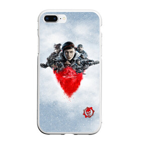 Чехол для iPhone 7Plus/8 Plus матовый с принтом GEARS 5 в Белгороде, Силикон | Область печати: задняя сторона чехла, без боковых панелей | action | cog | game | gears of war | игра | шутер | экшн