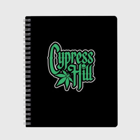 Тетрадь с принтом Cypress Hill в Белгороде, 100% бумага | 48 листов, плотность листов — 60 г/м2, плотность картонной обложки — 250 г/м2. Листы скреплены сбоку удобной пружинной спиралью. Уголки страниц и обложки скругленные. Цвет линий — светло-серый
 | b real | cypress hill | dj muggs | eric bobo | sen dog | альтернативный рэп | американская | гангста рэп | кипарисовый | лос анджелес | музыка | ню метал | рэп метал | рэп рок | рэпкор | сен дог | сша | хип хоп