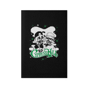 Обложка для паспорта матовая кожа с принтом Cypress Hill в Белгороде, натуральная матовая кожа | размер 19,3 х 13,7 см; прозрачные пластиковые крепления | b real | cypress hill | dj muggs | eric bobo | sen dog | альтернативный рэп | американская | гангста рэп | кипарисовый | лос анджелес | музыка | ню метал | рэп метал | рэп рок | рэпкор | сен дог | сша | хип хоп