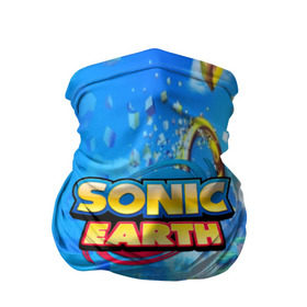 Бандана-труба 3D с принтом SONIC EARTH в Белгороде, 100% полиэстер, ткань с особыми свойствами — Activecool | плотность 150‒180 г/м2; хорошо тянется, но сохраняет форму | Тематика изображения на принте: hedgehog | metal sonic | silver | silver the hedgehog | sonic | sonic boom | sonic the hedgehog | ёж сонник | игры | соник | фильмы