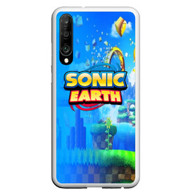 Чехол для Honor P30 с принтом SONIC EARTH в Белгороде, Силикон | Область печати: задняя сторона чехла, без боковых панелей | Тематика изображения на принте: hedgehog | metal sonic | silver | silver the hedgehog | sonic | sonic boom | sonic the hedgehog | ёж сонник | игры | соник | фильмы