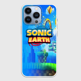 Чехол для iPhone 13 Pro с принтом SONIC EARTH в Белгороде,  |  | Тематика изображения на принте: hedgehog | metal sonic | silver | silver the hedgehog | sonic | sonic boom | sonic the hedgehog | ёж сонник | игры | соник | фильмы