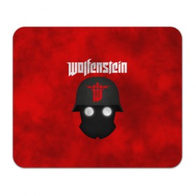 Коврик для мышки прямоугольный с принтом Wolfenstein в Белгороде, натуральный каучук | размер 230 х 185 мм; запечатка лицевой стороны | cyberpilot | new colossus | new order | old blood | wolfenstein | youngblood | игры
