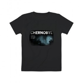 Детская футболка хлопок с принтом Чернобыль 14 в Белгороде, 100% хлопок | круглый вырез горловины, полуприлегающий силуэт, длина до линии бедер | chernobyl | nuclear | pripyat | припять | сериал | чернобыль