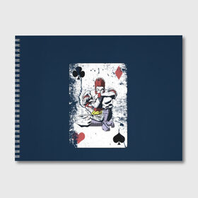 Альбом для рисования с принтом The Joker Card в Белгороде, 100% бумага
 | матовая бумага, плотность 200 мг. | Тематика изображения на принте: card | cards | david blaine | easy | joker | magic | playing | revealed | tricks | tutorial | джокер | дэвид блейн | играть | карты | легко | магия | показал | трюки | учебник