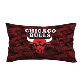 Подушка 3D антистресс с принтом Chicago Bulls в Белгороде, наволочка — 100% полиэстер, наполнитель — вспененный полистирол | состоит из подушки и наволочки на молнии | 
