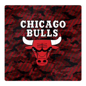 Магнитный плакат 3Х3 с принтом Chicago Bulls в Белгороде, Полимерный материал с магнитным слоем | 9 деталей размером 9*9 см | 