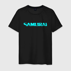 Мужская футболка хлопок с принтом SAMURAI DEMON (НА СПИНЕ) в Белгороде, 100% хлопок | прямой крой, круглый вырез горловины, длина до линии бедер, слегка спущенное плечо. | Тематика изображения на принте: 2019 | cd project red | cyberpunk 2077 | hacker | keanu reeves | maelstrom | militech | night city | quadra | samurai | sci fi | trauma team | v | ви | киану ривз | киберпанк 2077 | логотип | роботы | самураи | фантаст