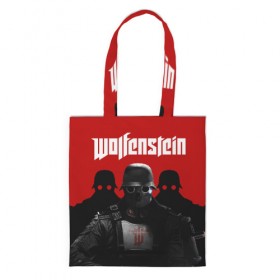 Сумка 3D повседневная с принтом Wolfenstein в Белгороде, 100% полиэстер | Плотность: 200 г/м2; Размер: 34×35 см; Высота лямок: 30 см | cyberpilot | new colossus | new order | old blood | wolfenstein | youngblood | игры