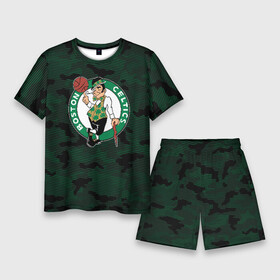 Мужской костюм с шортами 3D с принтом Boston Celtics в Белгороде,  |  | boston | boston celtics | celtics | nba | баскетбол | бостон | бостон селтикс | нба | селтикс