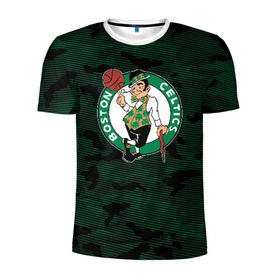 Мужская футболка 3D спортивная с принтом Boston Celtics в Белгороде, 100% полиэстер с улучшенными характеристиками | приталенный силуэт, круглая горловина, широкие плечи, сужается к линии бедра | boston | boston celtics | celtics | nba | баскетбол | бостон | бостон селтикс | нба | селтикс
