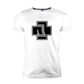 Мужская футболка премиум с принтом Rammstein в Белгороде, 92% хлопок, 8% лайкра | приталенный силуэт, круглый вырез ворота, длина до линии бедра, короткий рукав | metallica | music | rammstein | rock | металл | металлика | музыка | раммштайн | рок | рок группа