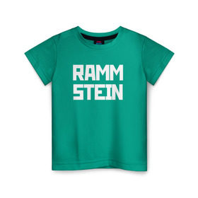 Детская футболка хлопок с принтом RAMMSTEIN(+на спине) в Белгороде, 100% хлопок | круглый вырез горловины, полуприлегающий силуэт, длина до линии бедер | metallica | music | rammstein | rock | металл | металлика | музыка | раммштайн | рок | рок группа