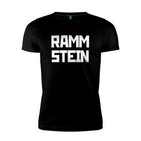 Мужская футболка премиум с принтом RAMMSTEIN(+на спине) в Белгороде, 92% хлопок, 8% лайкра | приталенный силуэт, круглый вырез ворота, длина до линии бедра, короткий рукав | metallica | music | rammstein | rock | металл | металлика | музыка | раммштайн | рок | рок группа