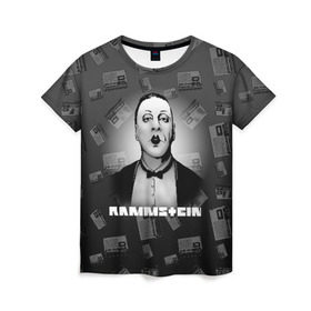 Женская футболка 3D с принтом Rammstein в Белгороде, 100% полиэфир ( синтетическое хлопкоподобное полотно) | прямой крой, круглый вырез горловины, длина до линии бедер | 2019 | du hast | lindemann | radio | rammstein | rammsteinfan | till | группы | линдеманн | метал | музыка | радио | рамштаин | рамштайн | рамштейн | рок | тилль | тиль