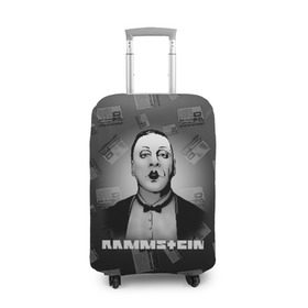 Чехол для чемодана 3D с принтом Rammstein в Белгороде, 86% полиэфир, 14% спандекс | двустороннее нанесение принта, прорези для ручек и колес | 2019 | du hast | lindemann | radio | rammstein | rammsteinfan | till | группы | линдеманн | метал | музыка | радио | рамштаин | рамштайн | рамштейн | рок | тилль | тиль