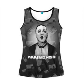 Женская майка 3D с принтом Rammstein в Белгороде, 100% полиэстер | круглая горловина, прямой силуэт, длина до линии бедра | 2019 | du hast | lindemann | radio | rammstein | rammsteinfan | till | группы | линдеманн | метал | музыка | радио | рамштаин | рамштайн | рамштейн | рок | тилль | тиль