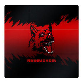 Магнитный плакат 3Х3 с принтом Rammstein dog в Белгороде, Полимерный материал с магнитным слоем | 9 деталей размером 9*9 см | 2019 | dog | du hast | german | lindemann | rammstein | rammsteinfan | ramstein | till | группы | линдеманн | метал | музыка | овчарка | рамштаин | рамштайн | рамштейн | рок | собака | тилль | тиль