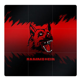 Магнитный плакат 3Х3 с принтом Rammstein dog в Белгороде, Полимерный материал с магнитным слоем | 9 деталей размером 9*9 см | Тематика изображения на принте: 2019 | dog | du hast | german | lindemann | rammstein | rammsteinfan | ramstein | till | группы | линдеманн | метал | музыка | овчарка | рамштаин | рамштайн | рамштейн | рок | собака | тилль | тиль