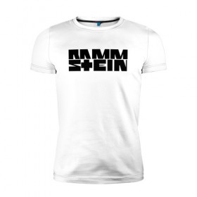 Мужская футболка премиум с принтом RAMMSTEIN (НА СПИНЕ) в Белгороде, 92% хлопок, 8% лайкра | приталенный силуэт, круглый вырез ворота, длина до линии бедра, короткий рукав | music | rammstein | rock | группа | музыка | музыканты | рамштайн | рок