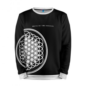 Мужской свитшот 3D с принтом Bring Me the Horizon в Белгороде, 100% полиэстер с мягким внутренним слоем | круглый вырез горловины, мягкая резинка на манжетах и поясе, свободная посадка по фигуре | bmth | bring me the horizon | альтернативный | бмт | бмтх | бмтш | брин | бринг | горизонт | достань для меня | дэткор | зе | метал | ми | рок | хоризон | электроник