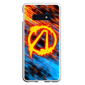 Чехол для Samsung S10E с принтом BORDERLANDS в Белгороде, Силикон | Область печати: задняя сторона чехла, без боковых панелей | 2k | apocalypsis | borderlands | borderlands 3 | fanstastic | game | logo | pandora | play | апокалипсис | бордерлендс | игра | лого | пандора | фантастика