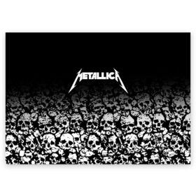 Поздравительная открытка с принтом METALLICA (НА СПИНЕ) в Белгороде, 100% бумага | плотность бумаги 280 г/м2, матовая, на обратной стороне линовка и место для марки
 | Тематика изображения на принте: matters metallica | music | nothing else | rock | trash metal | группа | музыка | музыканты | рок | трэш металл