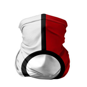 Бандана-труба 3D с принтом Pokeball (Pokemon) в Белгороде, 100% полиэстер, ткань с особыми свойствами — Activecool | плотность 150‒180 г/м2; хорошо тянется, но сохраняет форму | anime | pokeball | pokemon | аниме. | белый | красный | покебол | покемон | чёрный