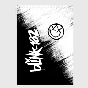 Скетчбук с принтом Blink-182 (2) в Белгороде, 100% бумага
 | 48 листов, плотность листов — 100 г/м2, плотность картонной обложки — 250 г/м2. Листы скреплены сверху удобной пружинной спиралью | Тематика изображения на принте: art | blink | music | pop | rock | арт | блинк | музыка | поп музыка | рок